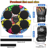 Music Boxing Machine with Boxing Gloves - Wall Mounted Punching Machine for Adults & Kids, 9-Speed Punch Game, Wall Boxing Punching Pad, Upgrade Gifts for Boys Age 6+ (Hip-Hop)