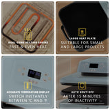 Auto Heat Press Machine for T Shirts - Heat Press 15x15 with Auto Release - Heats Up Fast & Heat Evenly