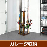 Fishing Rod Holders for Garage 360 Degree Rotating Fishing Pole Rack, Floor Stand Holds up to 16 Rods Ghosthorn