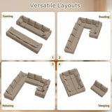 Sectional Cloud Couch for Living Room, Big Comfy Corduroy Couches Set with Fluffy Memory Foam