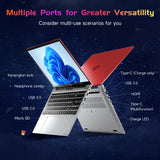 NIMO 15.6 IPS FHD-Laptop, 16GB RAM 1TB SSD Intel Pentium Quad Core N100, Computer with Backlit Keyboard Fingerprint (Beat to i3-1115G4 Up to 3.4GHz) Laptops for Student, Win 11 Red