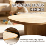 Solid Wood Coffee Tables, Farmhouse Living Room Coffee Table, Modern Center Table for Home Offices, Living Rooms, Hotels, and Cafes Natural Wood 39.3×19.6×15.7in