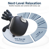 Luxulist Neck Massager for Pain Relief with Deep Tissue Massage and Heat, Bionic Hand Neck and Shoulder Massager for Back Relaxation Home Office Travel
