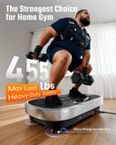 Vibration Plate Exercise Machine for Weight Loss and Lymphatic Drainage - 330lbs Capacity Vibrating Platform for Home Gym Workout, Full Body Shaker Pilates Equipment with Loop Bands for Women and Men