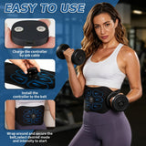 Ruszoaer Abs Stimulator Muscle Toner, Fitness Belt Blue
