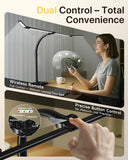 ONEMIX 42" Desk Lamp for Home Office with Base, 1800LM 4-Panel LED Light