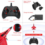 Beffkkip RC Airplane 2CH RC Plane 2.4GHz Remote Control Plane RTF SU35 RC Jet Easy to Fly FX620 Airplane Toys rc Planes for Adults, Kids and Beginner with Night Lights（Red）