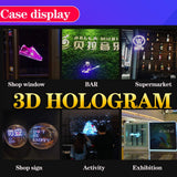 3DHologramFan,27.5"3DHologramFan with Remote/Bluetooth/WIFI/1500 Video Library,Missyou Holographic Fan with HD LED Holographic Christmas Tree Picture Fan Spinner Large for Shop/Bar/Halloween