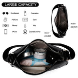 Small Crescent Shoulder Bag for Women, Black