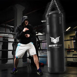 Mesetast Punching Bag for Adults, 4ft Heavy Boxing Bag Set with 12 OZ Gloves for MMA Karate Kickboxing Boxing - Unfilled MESETAST