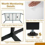 Giantex 94.5"x 48" Conference Table for 8-10 People, Rectangular Seminar Table with Metal Frame