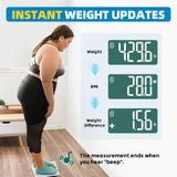Weight Scale with BMI, Digital Bathroom Scales with 13 inch Lepulse