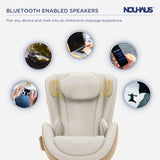 Nouhaus NOU Campo Heated Massage Chair,Full Body Massaging Zero-Gravity Leisure Recliner with Low-Noise 3D Massage and Dual Sound Systems Modern Massage Chairs (Elder White)