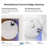 roborock S8 Max Ultra with Auto Water Refilling and Drainage System Robot Vacuum and Mop, FlexiArm Design, Smart Dirt Detection, Self-Emptying, 8000Pa Suction for Various Floors, Pet Hair, White