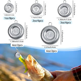 24pcs Sinkers Fishing Weights Coin Disc Sinker Fishing Sinkers Weights (C-Mix Kit(1+2+3+4+6oz) 24pack) Bnqoe