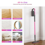 Schenley Steam Mop Cleaner with Detachable Handheld Steamer for Cleaning Hardwood, Laminate Floor, Tiles and Grout, with 14-in-1 Multi-purpose Accessories and Washable Microfiber Pads