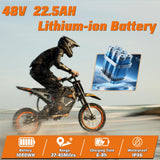 RM7 Electric Dirt Bike, Off-Road Motorcycle for Adults & Teens