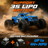 UDIRC 1610PRO Brushless Fast RC Car for Adults, 44+ MPH High Speed RC Truck, 4X4 Off Road All Terrain 2.4Ghz RTR 1:16 Remote Control Car, with 2 Lipo Batteries, Compatible with 3S Lipo