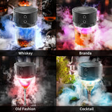 Electric Whiskey Smoker Kit with Lights: Cocktail Infuser with 6 Wood Chips for Whiskey Bourbon Lovers - Old Fashioned Drink Smoker Kits