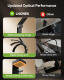 LitONES Remote LED Desk Lamp with Clamp, 2000LM, 30 Modes, Metal Arm