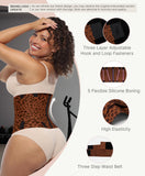 FeelinGirl Workout Waist Cincher Trainer Corset Shaper Tummy Slimmer Plus Size Belly Band for Women Brown S