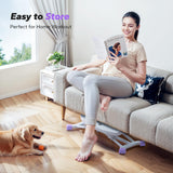 MERACH Balance Board for Adults, Rocking Stepper with Resistance Bands, Portable Wobble Board Featuring LCD Monitor, 300 lbs Capacity Ski Balance Trainer（Purple）