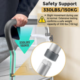 Toilet Safety Rails for Seniors, Adjustable Toilet Safety Frame Handles Fits Most Toilets, Mothers Day Gifts for Handicap and Disabled Seniors Elderly, Foldable, Safe Weight Capacity of 330 lbs(150KG)
