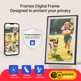 Frameo 10.1" Digital Picture Frame, Smart WiFi Digital Photo Frame with 1280x800 HD IPS Touch Screen 32GB Storage Auto-Rotate Wall Mounted, Share Photos/Videos from Phone Anywhere(Black&White)