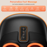 POGGT Foot Massager Machine with Heat, Upgrade 6 Airbags 29 Nodes Deep Rolling, Compression, Ankle Kneading, Shiatsu Foot Massager for Neuropathy Plantar Fasciitis, Gifts for Men Women Fits Up to 13"