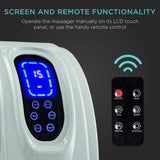 Best Choice Products Shiatsu Foot Massager for Pain Relief, Plantar Fasciitis, Neuropathy, Blood Circulation, Remote Control w/Compact Design - Sage Green