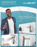 KUZOR Single Hole Bathroom Sink Faucet with Pop-Up Drain, Brushed Nickel