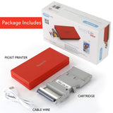 Wireless Instant Photo Printer - Portable Mobile Borderless Pictures, Printing from Your Smartphone SereneLife