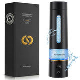 PUREPEBRIX Hydrogen Water Bottle Generator-Up to 8100 PPB Molecular Hydrogen, 12-Hour Hydrogen Retention, IHSA Certified SPE/PEM Tech, Portable Hydrogen Bottle, Healthy Gift (Black)