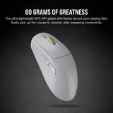 Corsair M75 AIR Wireless Ultra-Light FPS Gaming Mouse – 26,000 DPI – Ultra-Fast Input – Symmetric Shape – iCUE Compatible – PC, Mac – Light Gray