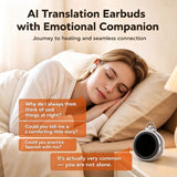 NE71 AI Translation Earbuds, Retro Pocket Watch Bluetooth Headphones with LCD Touch Screen Case, Support 164 Languages, 60h Playtime, Noise Cancellation, Wireless Earbuds Suitable for Women and Men