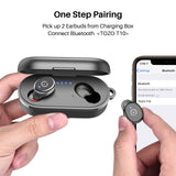 Bluetooth 5.3 Wireless Earbuds with Wireless Charging Case IPX8 Waterproof Stereo Headphones in Ear Built in Mic Headset TOZO