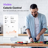 MERACH Balance Board for Adults, Rocking Stepper with Resistance Bands, Portable Wobble Board Featuring LCD Monitor, 300 lbs Capacity Ski Balance Trainer（Purple）