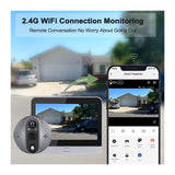 3MP Tuya WiFi Doorbell Camera Smart Life Wireless Waterproof(Door Camera)