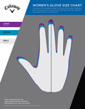 Callaway Golf Opti Color Glove (Worn on Left Hand, Ladies (3-Pack), Small, Multi Color)