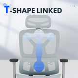 FLEXISPOT ErgoX Premium Ergonomic Office Chair with Footrest- Adjustable 3D Armrests, Dynamic Lumbar Support, Recline & Tilt Function,Blue