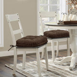 Dining Chair Cushions Set of 6, Dual-Layer Memory Foam Kitchen Chair Cushions
