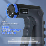 HXD-ERGO Grip Strength Trainer with Finger Exerciser, Adjustable Resistance Hand Gripper, Hand Exerciser with Counting for Muscle Building and Injury RecoverStrength (Black) HXD-ERGO