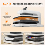 Automatic Heat Press 2 & Auto Tumbler Heat Press Machine Bundle - White Automatic Heat Press Machine