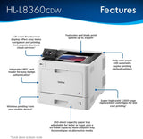 Brother Business Color Laser Printer, HL-L8360CDW, Wireless Networking Brother