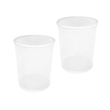 2-Pack 6-Gallon Round Steel Mesh Trash Can, Recycling Wastebasket, White