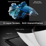 Valerion 220-inch Fixed Frame Projector Screen, 1.3 dB Gain, 80% PQE, 4K/8K Ultra HD, 3D Wall Mount Projector Screen, Works with Long Throw, Short Throw & Ultra Short Throw Projectors