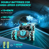 Gesture Sensing Rc Stunt Car,Remote Control Transform Car 2.4ghz 4WD 360° Rotating Drift RC Cars with Lights & Music,Kids Toys for Boys 6-8,Ideas Gifts for Kids Age 5 7 9 10 11 12 Years Old