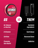 Grinds Coffee Pouches | 3 Cans of Peppermint | 18 Pouches Per Can | 1 Pouch eq. 1/4 Cup of Coffee (Peppermint)