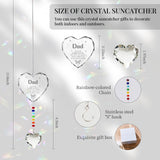 Memorial Gifts for Loss of Mom Dad Sister Husband Brother - Crystal Suncatcher Sympathy Gifts for Loss of Mother Father, Bereavement Funeral Condolence Gifts for Grieving Friend (DAD)
