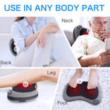 Back and Neck Massager with Heat, Deep Tissue Kneading, Electric Massage Pillow Papillon